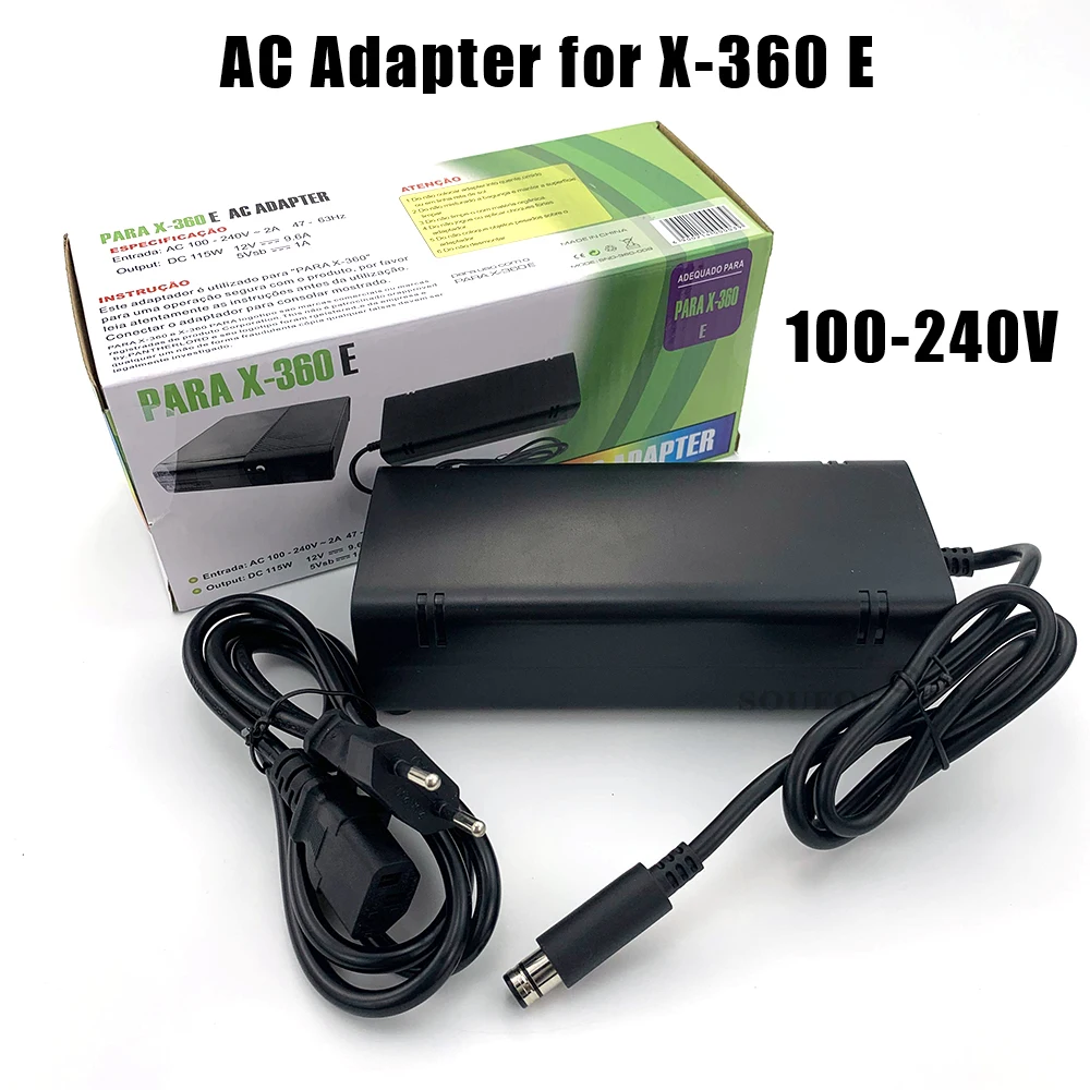 Gaming Console Xbox 360 - Вилка США/ЕС/Великобритании, адаптер переменного тока 12