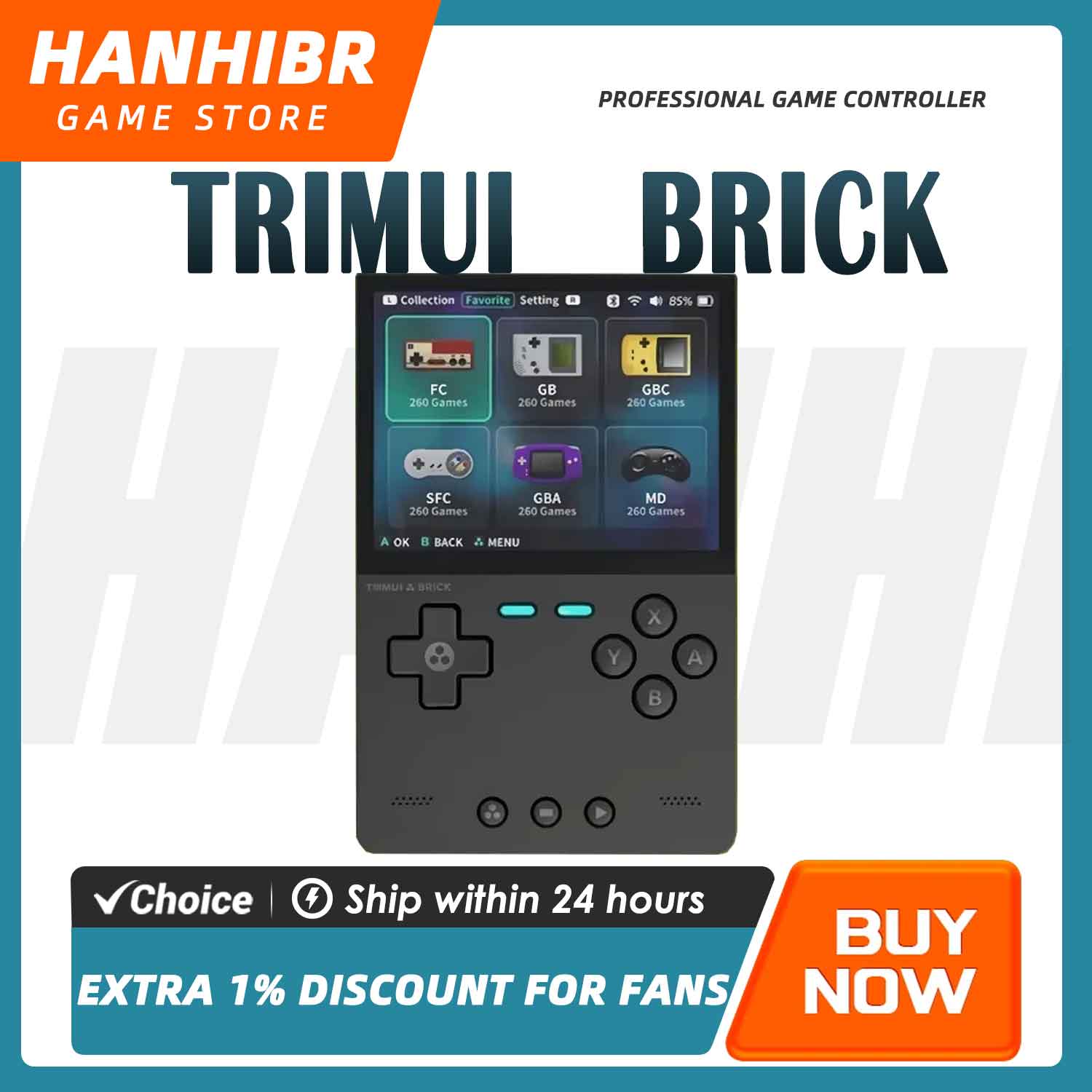 Gaming Console Linux - Портативная консоль TRIMUI BRICK CNC Metal