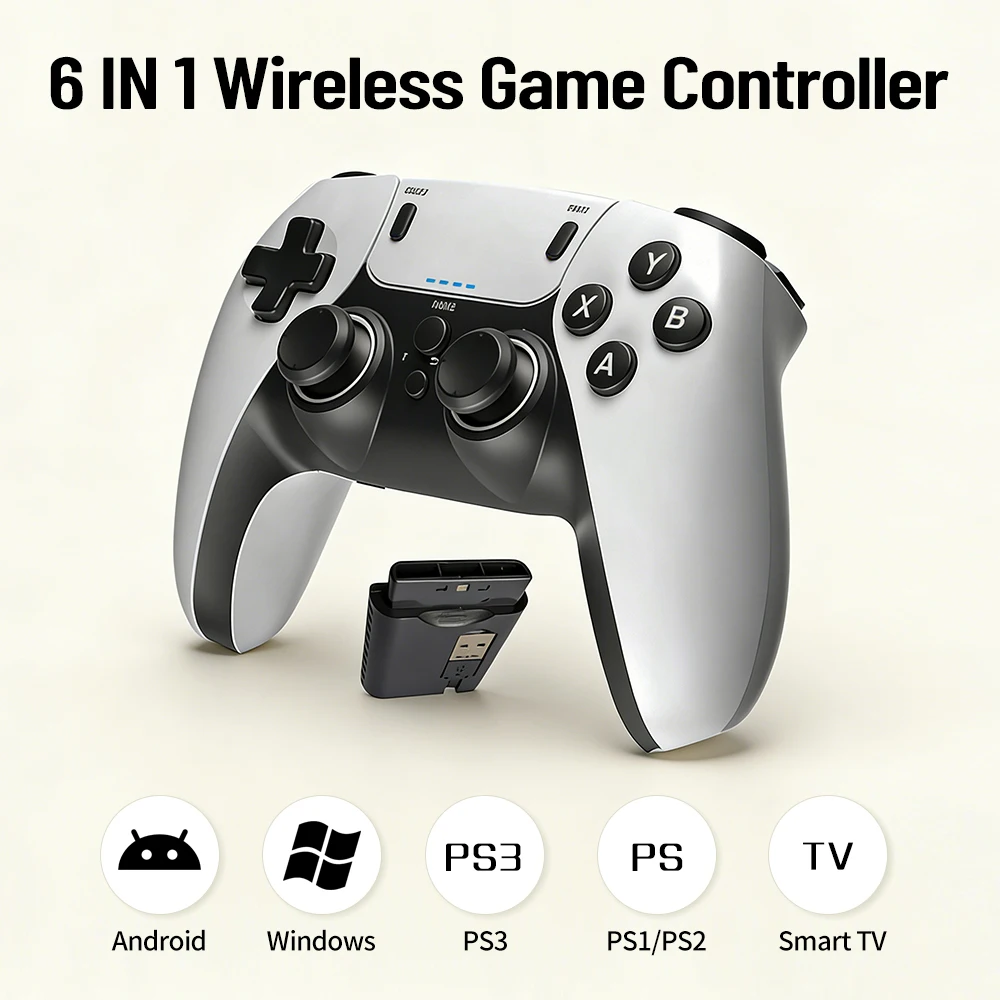 Gaming Console For Android Tv - Игровой контроллер 6-в-1 с двойной вибрацией,