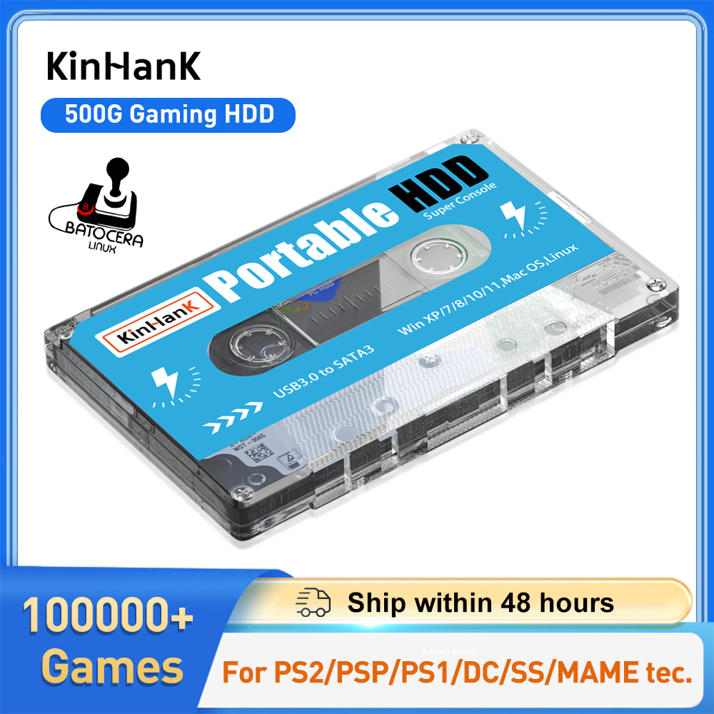 Gaming Console Os - Игровой HDD KINHANK 500G, суперконсоль 100