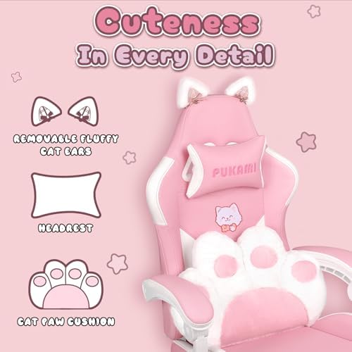 Розовое игровое кресло с милым – обзор и цена Gaming Chair Cushion