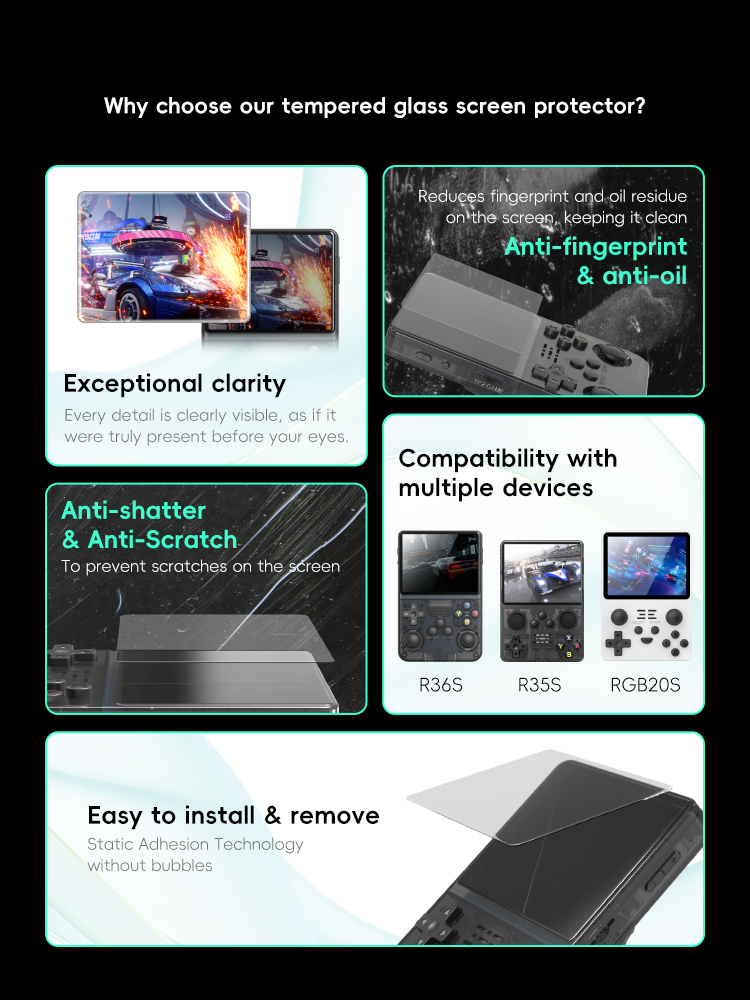 Защитная пленка для экрана DAT – обзор и цена Gaming Console R36S