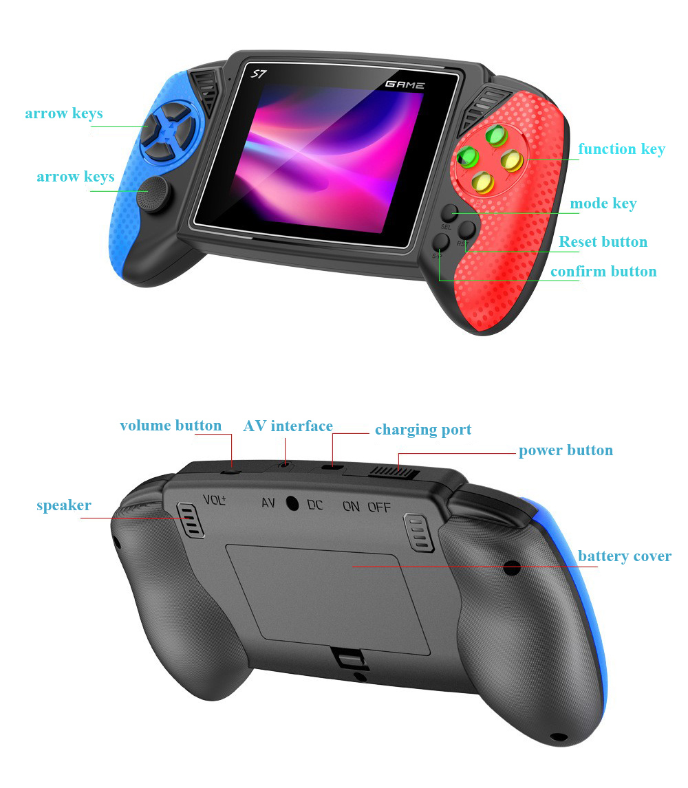 Портативная игровая консоль S7 – обзор и цена Gaming Console For Kids
