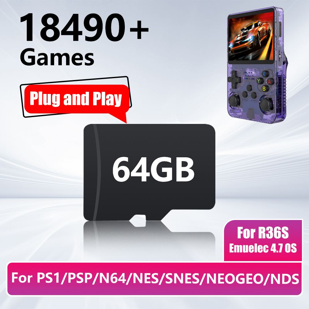 Игровая карта на 64 ГБ для игр – обзор и цена Gaming Console R36S