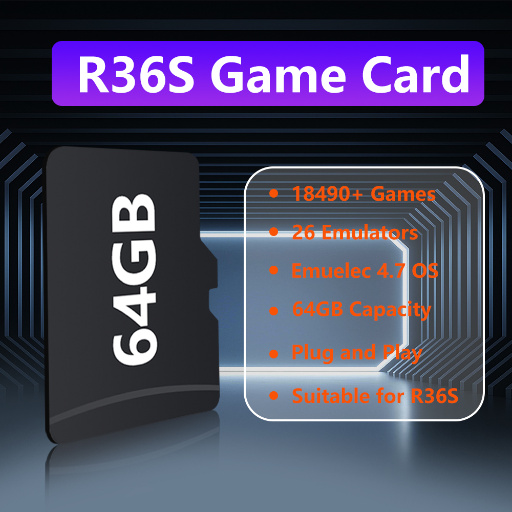 Игровая карта на 64 ГБ для игр – обзор и цена Gaming Console R36S
