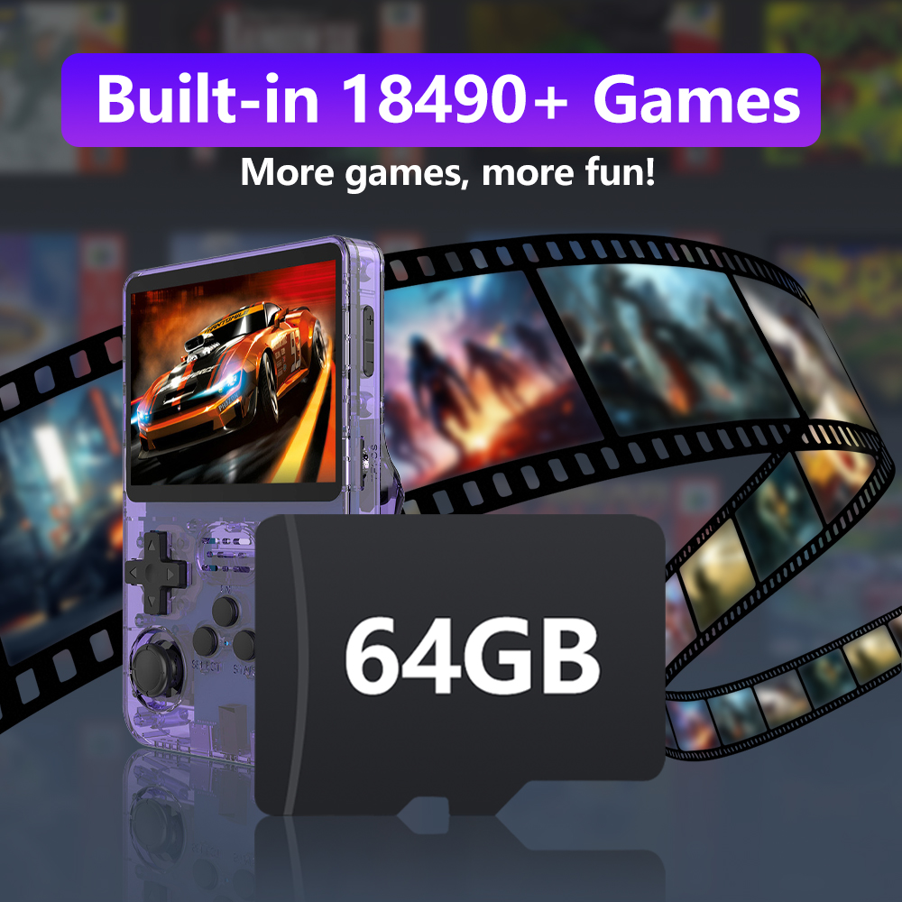 Игровая карта на 64 ГБ для игр – обзор и цена Gaming Console R36S