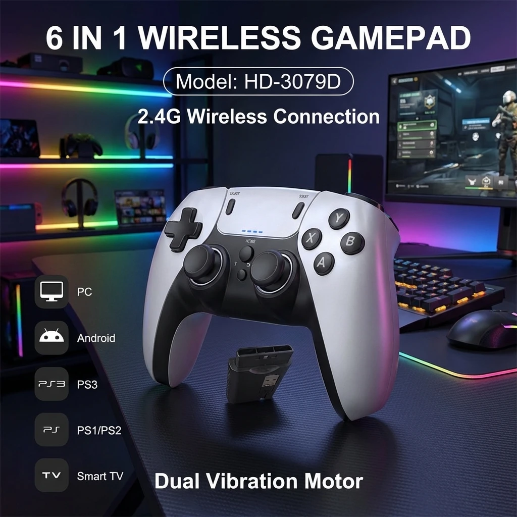 Игровой контроллер 6-в-1 с дво – обзор и цена Gaming Console For Android Tv